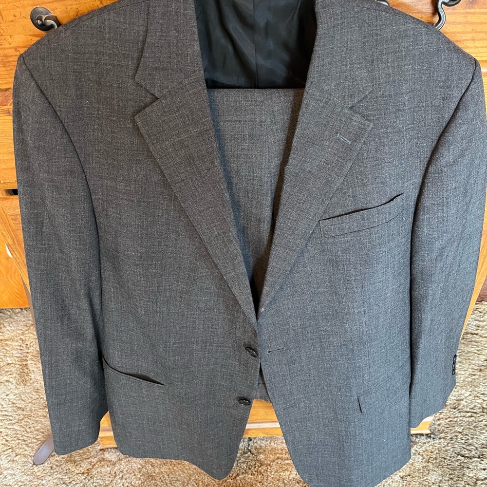 David Taylor Charcoal Suit Jacket with matching pants